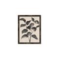 Picture of Black Linen Leaves IV _GroupedProduct_Rectangle_Portrait_Canvas_Framed_