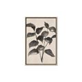 Picture of Black Linen Leaves IV _GroupedProduct_Rectangle_Portrait_Canvas_Framed_