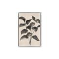Picture of Black Linen Leaves IV _GroupedProduct_Rectangle_Portrait_Canvas_Framed_