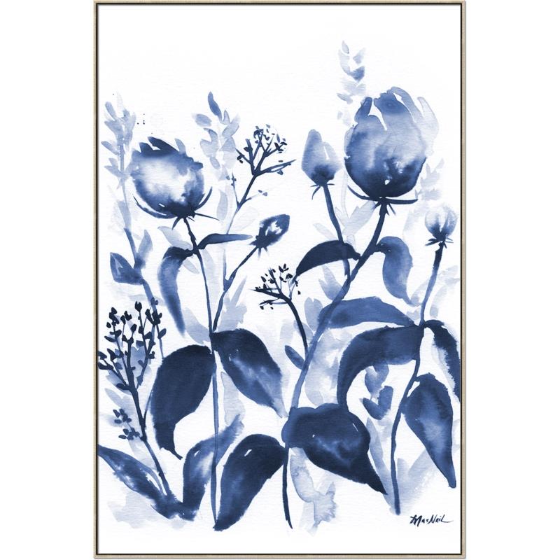 Picture of Blue Flower III _GroupedProduct_Rectangle_Portrait_Canvas_Framed_