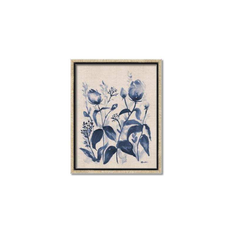Picture of Blue Flower IV _GroupedProduct_Rectangle_Portrait_Canvas_Framed_