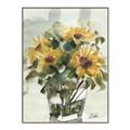 Picture of Yellow Sunflower _GroupedProduct_Rectangle_Portrait_Canvas_Framed_