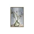 Picture of Cotton Flower In Vase II _GroupedProduct_Rectangle_Portrait_Canvas_Framed_