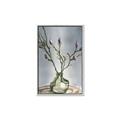 Picture of Cotton Flower In Vase II _GroupedProduct_Rectangle_Portrait_Canvas_Framed_