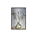 Picture of Cotton Flower In Vase II _GroupedProduct_Rectangle_Portrait_Canvas_Framed_