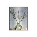 Picture of Cotton Flower In Vase II _GroupedProduct_Rectangle_Portrait_Canvas_Framed_