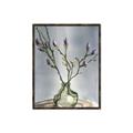 Picture of Cotton Flower In Vase II _GroupedProduct_Rectangle_Portrait_Canvas_Framed_