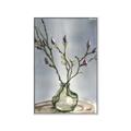 Picture of Cotton Flower In Vase II _GroupedProduct_Rectangle_Portrait_Canvas_Framed_