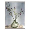 Picture of Cotton Flower In Vase II _GroupedProduct_Rectangle_Portrait_Canvas_Framed_