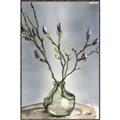 Picture of Cotton Flower In Vase II _GroupedProduct_Rectangle_Portrait_Canvas_Framed_