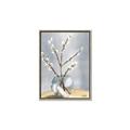Picture of Cotton Flower In Vase _GroupedProduct_Rectangle_Portrait_Canvas_Framed_