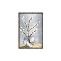 Picture of Cotton Flower In Vase _GroupedProduct_Rectangle_Portrait_Canvas_Framed_