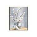 Picture of Cotton Flower In Vase _GroupedProduct_Rectangle_Portrait_Canvas_Framed_