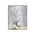 Picture of Cotton Flower In Vase _GroupedProduct_Rectangle_Portrait_Canvas_Framed_