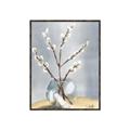 Picture of Cotton Flower In Vase _GroupedProduct_Rectangle_Portrait_Canvas_Framed_