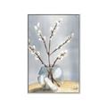 Picture of Cotton Flower In Vase _GroupedProduct_Rectangle_Portrait_Canvas_Framed_