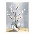 Picture of Cotton Flower In Vase _GroupedProduct_Rectangle_Portrait_Canvas_Framed_