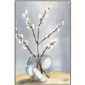 Picture of Cotton Flower In Vase _GroupedProduct_Rectangle_Portrait_Canvas_Framed_