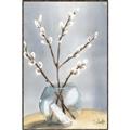 Picture of Cotton Flower In Vase _GroupedProduct_Rectangle_Portrait_Canvas_Framed_