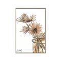 Picture of Linen Daisies _GroupedProduct_Rectangle_Portrait_Canvas_Framed_