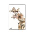 Picture of Linen Daisies _GroupedProduct_Rectangle_Portrait_Canvas_Framed_