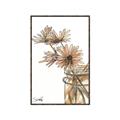Picture of Linen Daisies _GroupedProduct_Rectangle_Portrait_Canvas_Framed_