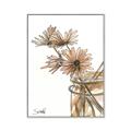 Picture of Linen Daisies _GroupedProduct_Rectangle_Portrait_Canvas_Framed_