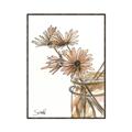 Picture of Linen Daisies _GroupedProduct_Rectangle_Portrait_Canvas_Framed_