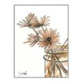 Picture of Linen Daisies _GroupedProduct_Rectangle_Portrait_Canvas_Framed_