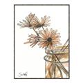 Picture of Linen Daisies _GroupedProduct_Rectangle_Portrait_Canvas_Framed_