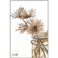 Picture of Linen Daisies _GroupedProduct_Rectangle_Portrait_Canvas_Framed_