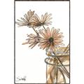 Picture of Linen Daisies _GroupedProduct_Rectangle_Portrait_Canvas_Framed_