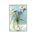 Picture of Street Flower In Bottle Water _GroupedProduct_Rectangle_Portrait_Canvas_Framed_