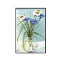 Picture of Street Flower In Bottle Water _GroupedProduct_Rectangle_Portrait_Canvas_Framed_