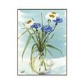 Picture of Street Flower In Bottle Water _GroupedProduct_Rectangle_Portrait_Canvas_Framed_