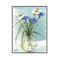 Picture of Street Flower In Bottle Water _GroupedProduct_Rectangle_Portrait_Canvas_Framed_