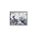 Picture of Modern Blue Floral _GroupedProduct_Rectangle_Landscape_Canvas_Framed_