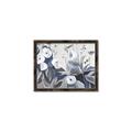 Picture of Modern Blue Floral _GroupedProduct_Rectangle_Landscape_Canvas_Framed_