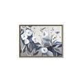 Picture of Modern Blue Floral _GroupedProduct_Rectangle_Landscape_Canvas_Framed_