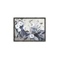 Picture of Modern Blue Floral _GroupedProduct_Rectangle_Landscape_Canvas_Framed_