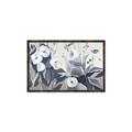 Picture of Modern Blue Floral _GroupedProduct_Rectangle_Landscape_Canvas_Framed_