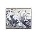 Picture of Modern Blue Floral _GroupedProduct_Rectangle_Landscape_Canvas_Framed_