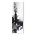 Picture of Black Abstract _GroupedProduct_Panel_Portrait_Canvas_Framed_