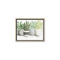 Picture of Pots With Flower _GroupedProduct_Rectangle_Landscape_Canvas_Framed_