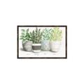 Picture of Pots With Flower _GroupedProduct_Rectangle_Landscape_Canvas_Framed_