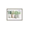 Picture of Pots With Flower I _GroupedProduct_Rectangle_Landscape_Canvas_Framed_