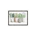 Picture of Pots With Flower I _GroupedProduct_Rectangle_Landscape_Canvas_Framed_