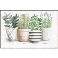 Picture of Pots With Flower I _GroupedProduct_Rectangle_Landscape_Canvas_Framed_