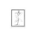 Picture of Single Flower VIII _GroupedProduct_Rectangle_Portrait_Canvas_Framed_