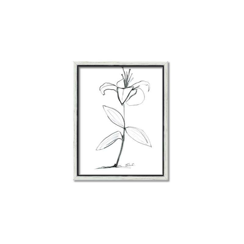 Picture of Single Flower VIII _GroupedProduct_Rectangle_Portrait_Canvas_Framed_